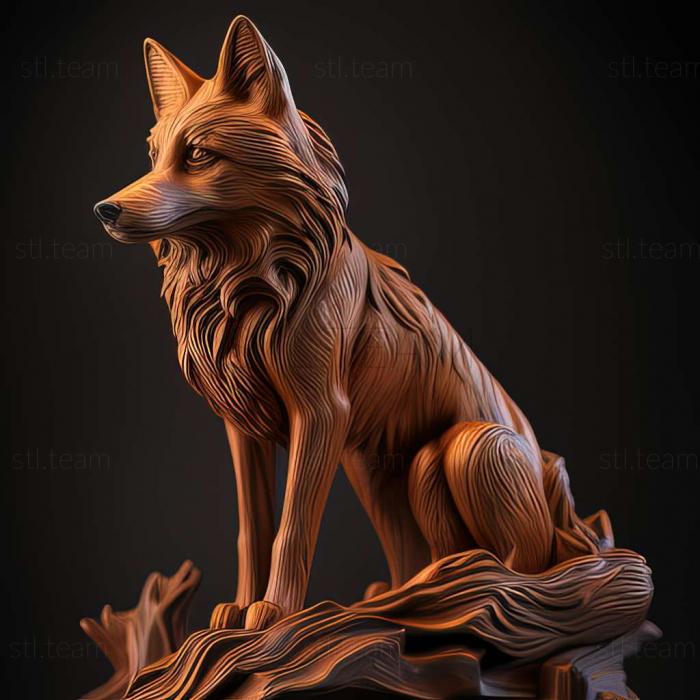 3D model Canis lupus chanco (STL)